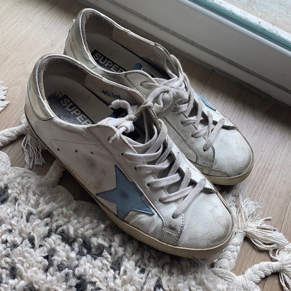 golden goose sneakers!